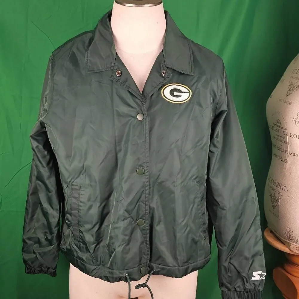 Vintage Starter Mens Green Bay Packers Bomber Jacket XXL NFL